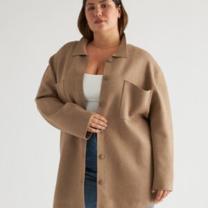 Куртка рубашка оверсайз eco knit milano stitch