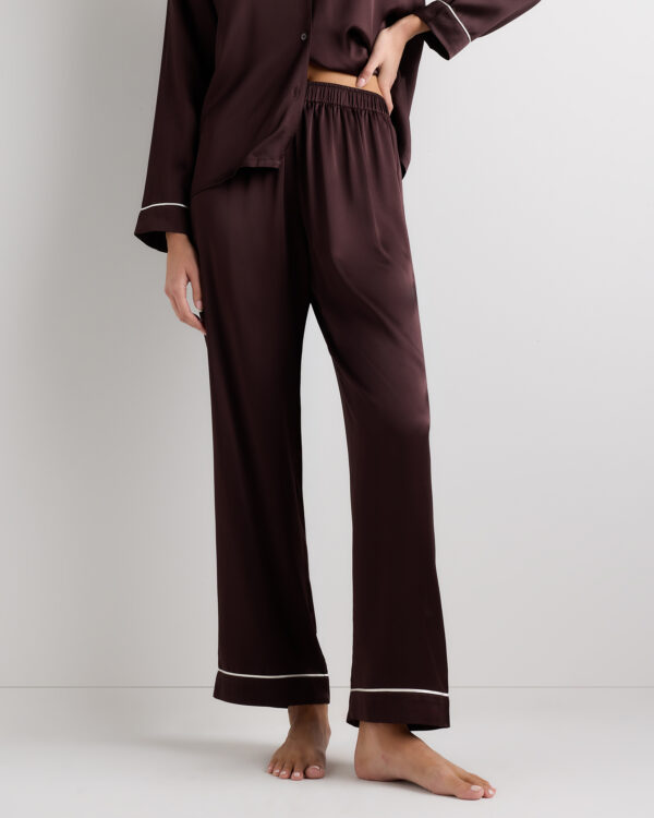 100% washable silk satin pajama pant