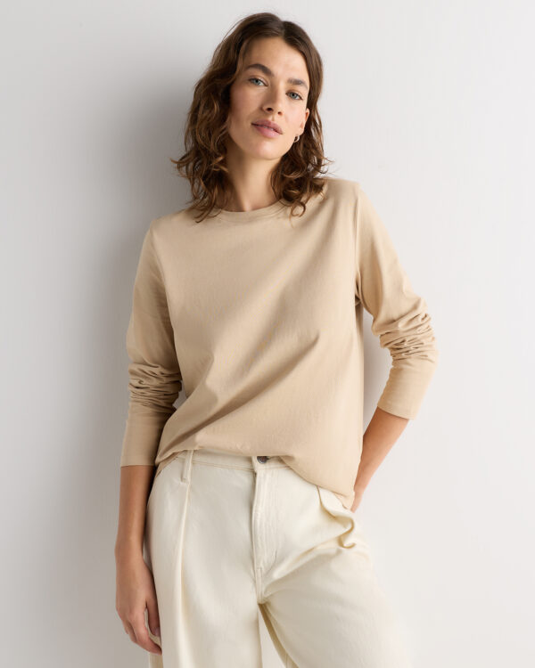 100% organic cotton long sleeve swing tee