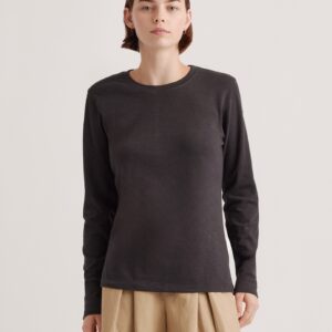 Футболка slub с длинными рукавами из 100% органического хлопка