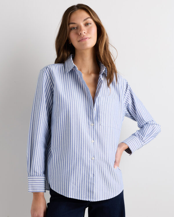 organic cotton relaxed oxford shirt