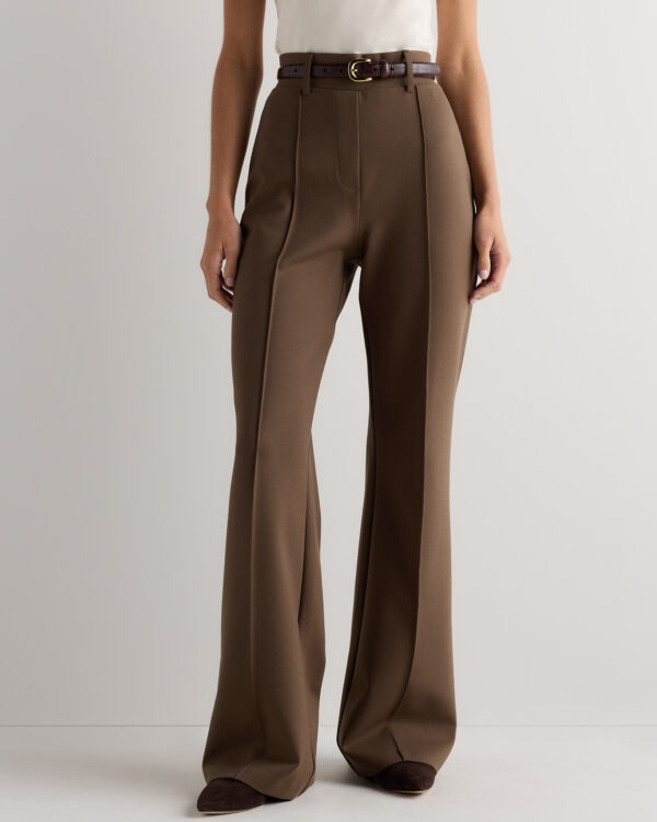 ultra stretch ponte flare leg pants