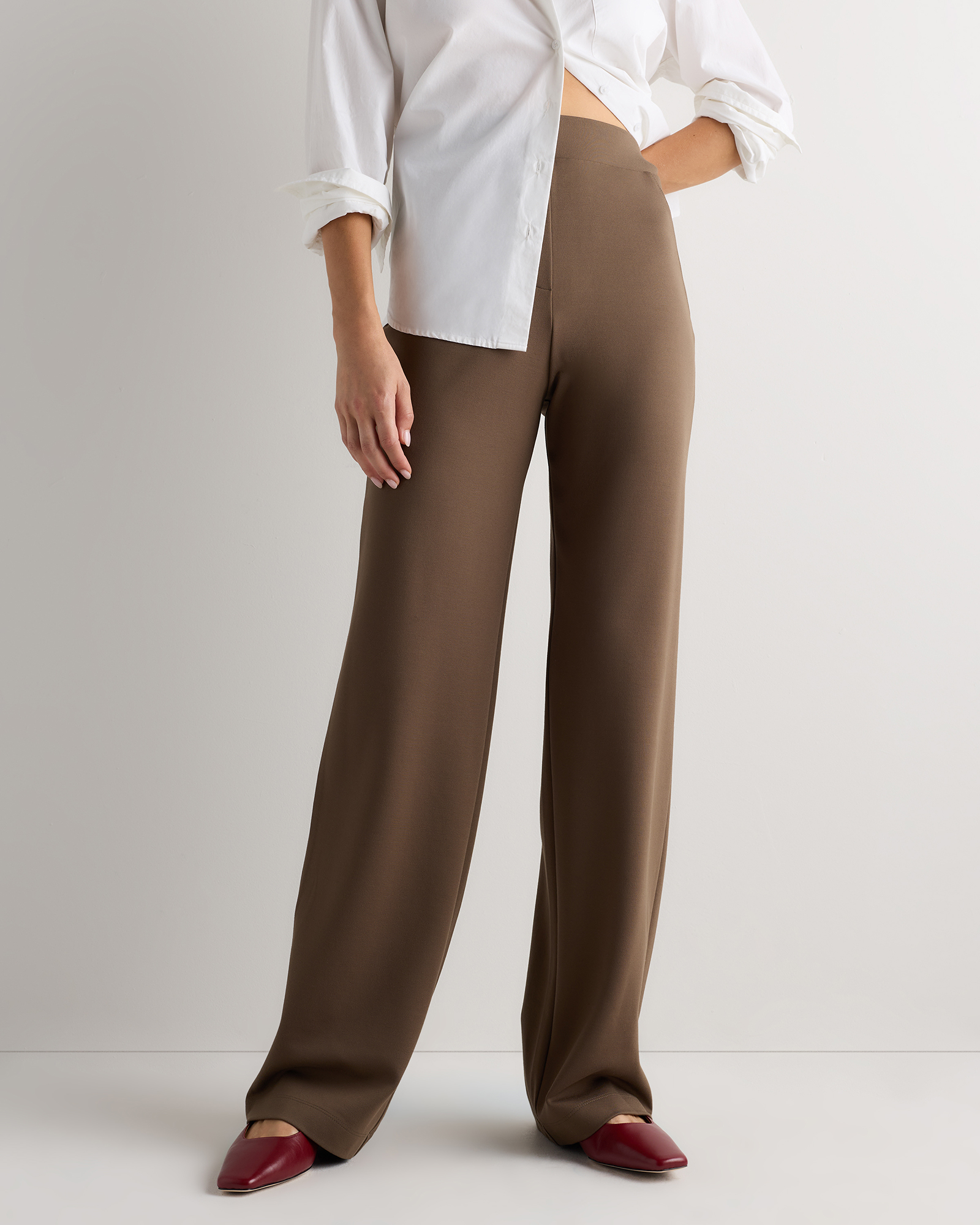 ultra stretch ponte wide leg pants ultra stretch ponte wide leg pants