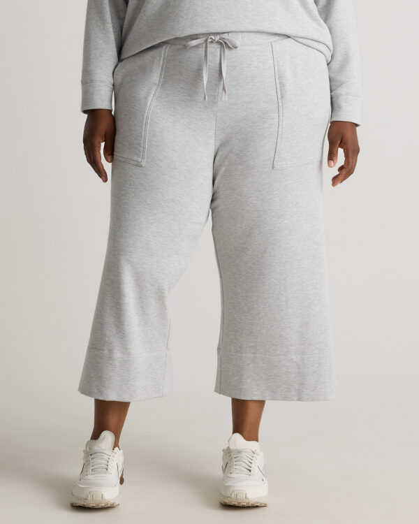 Укороченные широкие брюки из флиса supersoft