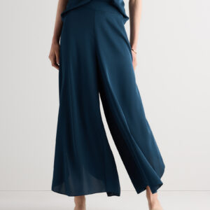 washable stretch silk palazzo pants