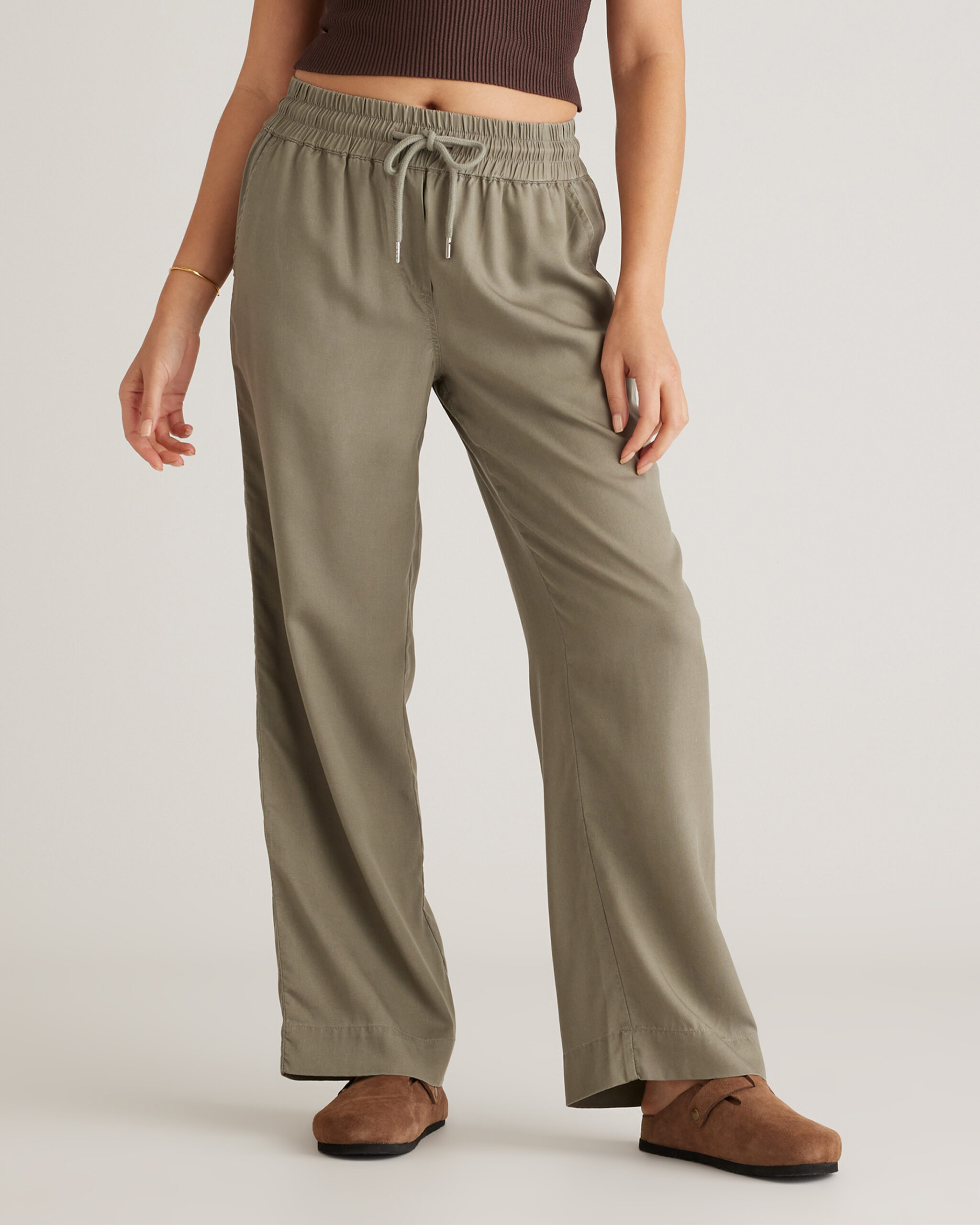 vintage wash tencel wide leg pants vintage wash tencel wide leg pants