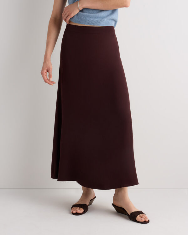 lightweight crepe slip skirt