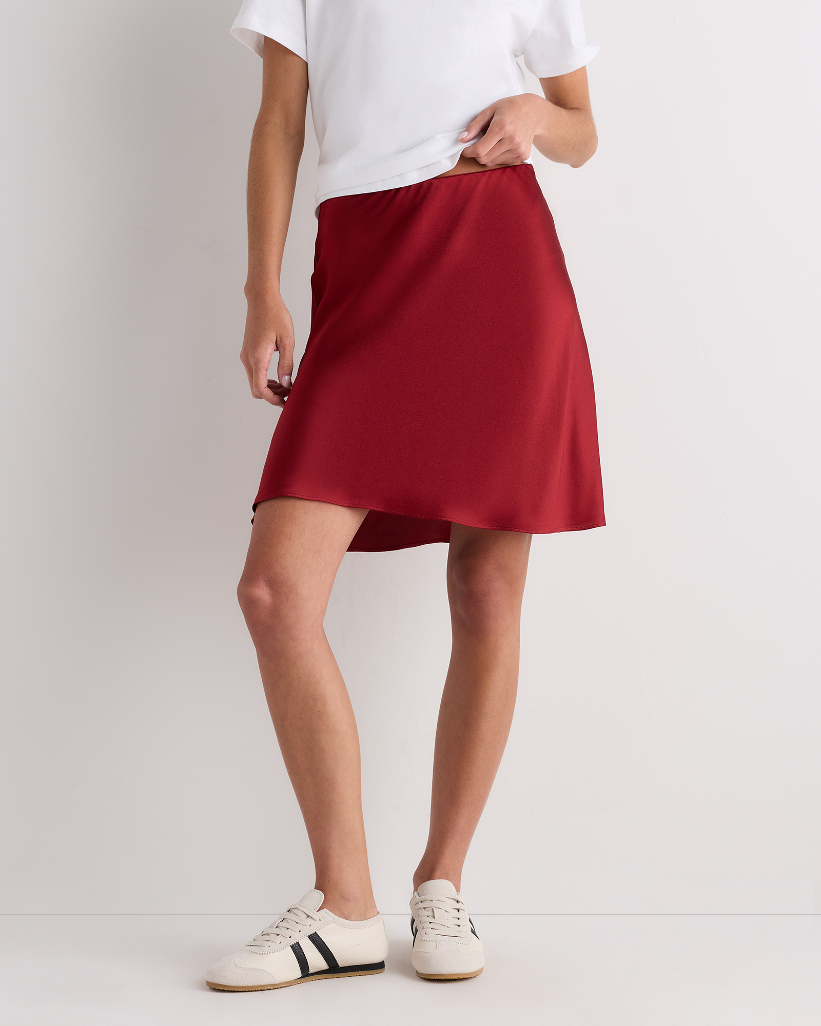 100% washable silk mini skirt 100% washable silk mini skirt