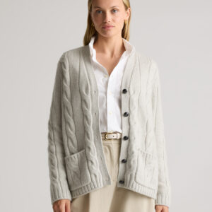 Витрина Роскошный кардиган из детского кашемира с косами