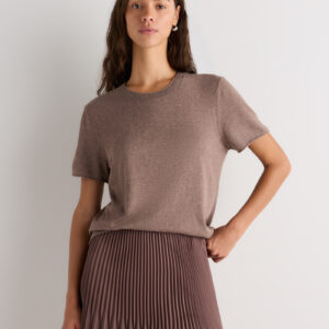 Витрина lightweight cotton cashmere relaxed sweater tee