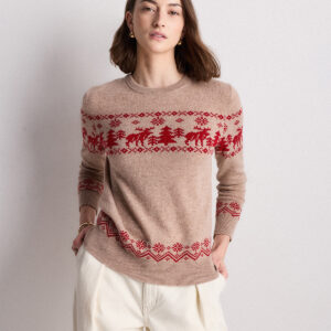 Витрина Рождественский свитер fair isle из монгольского кашемира