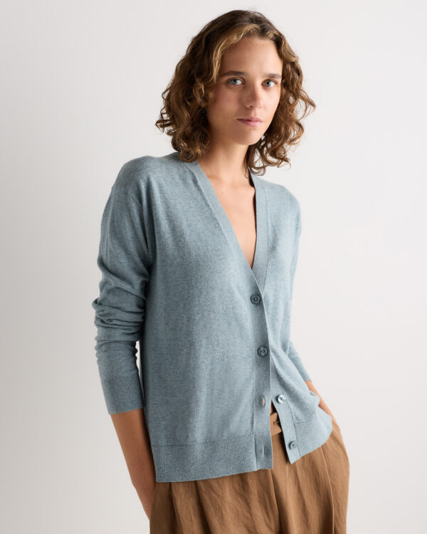 lightweight cotton cashmere cardigan