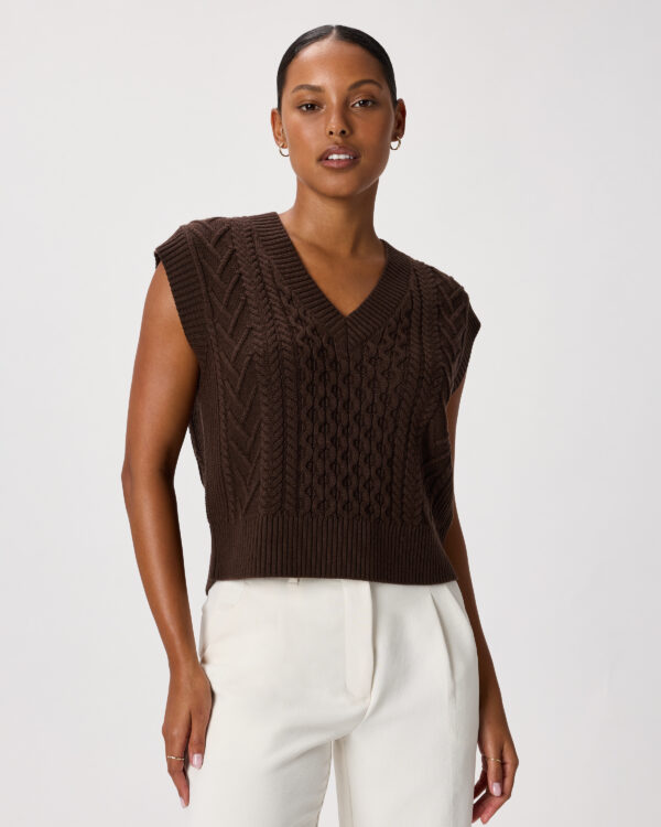 australian merino wool cable sweater vest