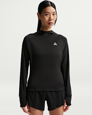 nike acg Женская футболка среднего слоя с капюшоном для бега по пересеченной местности, устойчивая к УФ излучению nike acg Женская футболка среднего слоя с капюшоном для бега по пересеченной местности, устойчивая к УФ излучению