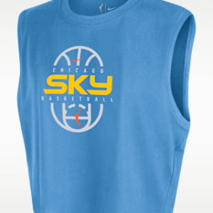 chicago sky Женская укороченная футболка без рукавов nike wnba authentic