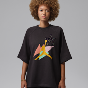 jordan brooklyn fleece Женская футболка из френч терри с короткими рукавами