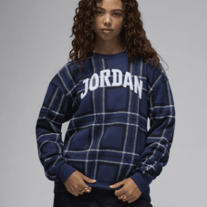jordan brooklyn fleece Женский свитшот с круглым вырезом и графическим рисунком