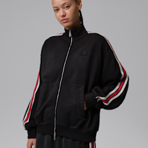 jordan flight fleece Женская куртка из френч терри с молнией во всю длину