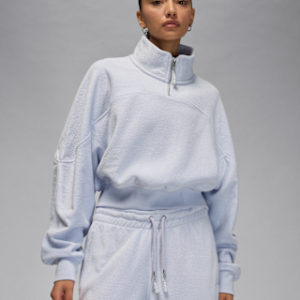 jordan flight fleece Женский топ с молнией на четверть