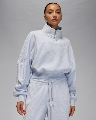 jordan flight fleece Женский топ с молнией на четверть jordan flight fleece Женский топ с молнией на четверть