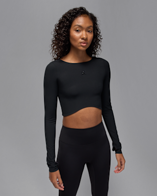 jordan sport Женский топ с длинными рукавами dri fit jordan sport Женский топ с длинными рукавами dri fit