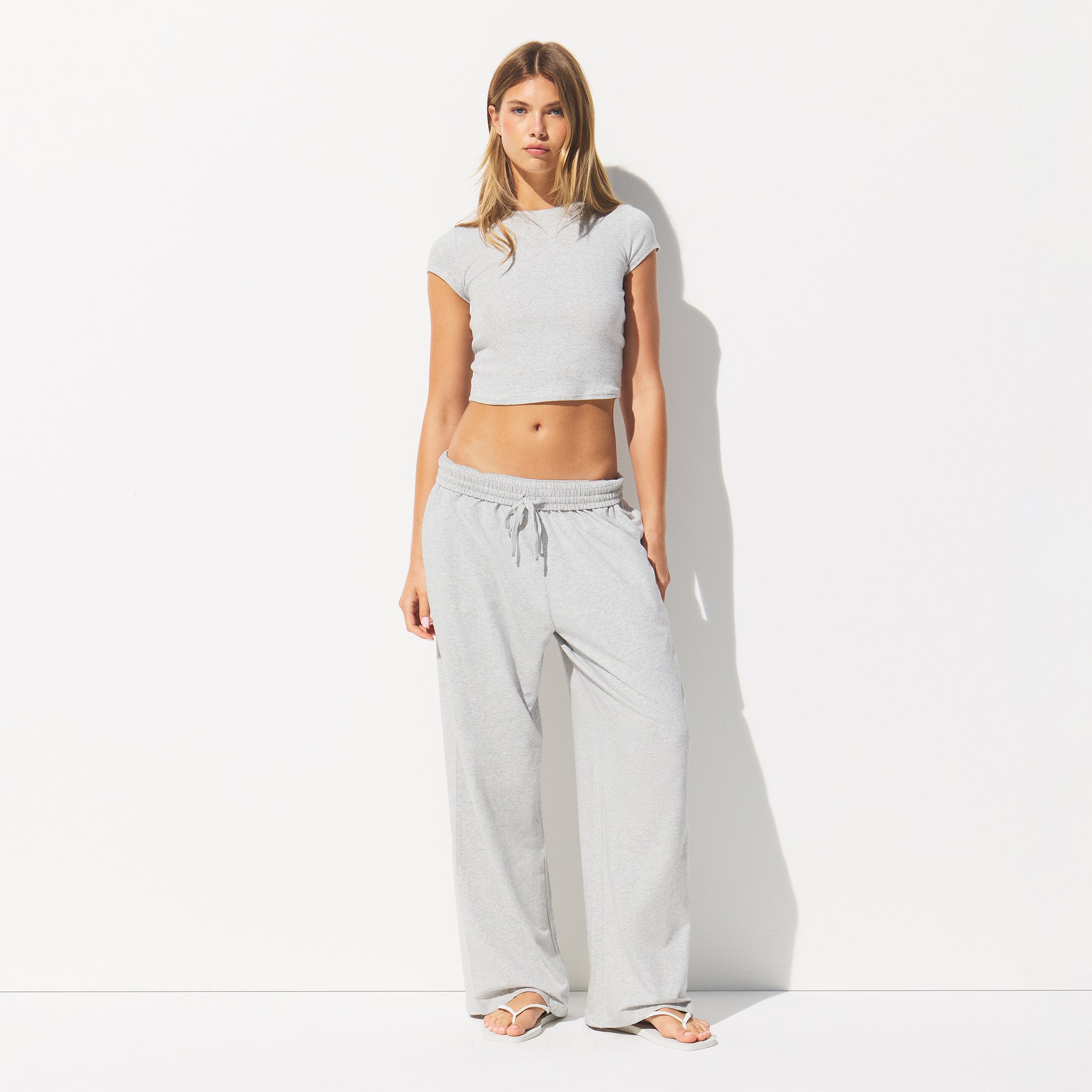 cotton jersey wide leg pant cotton jersey wide leg pant