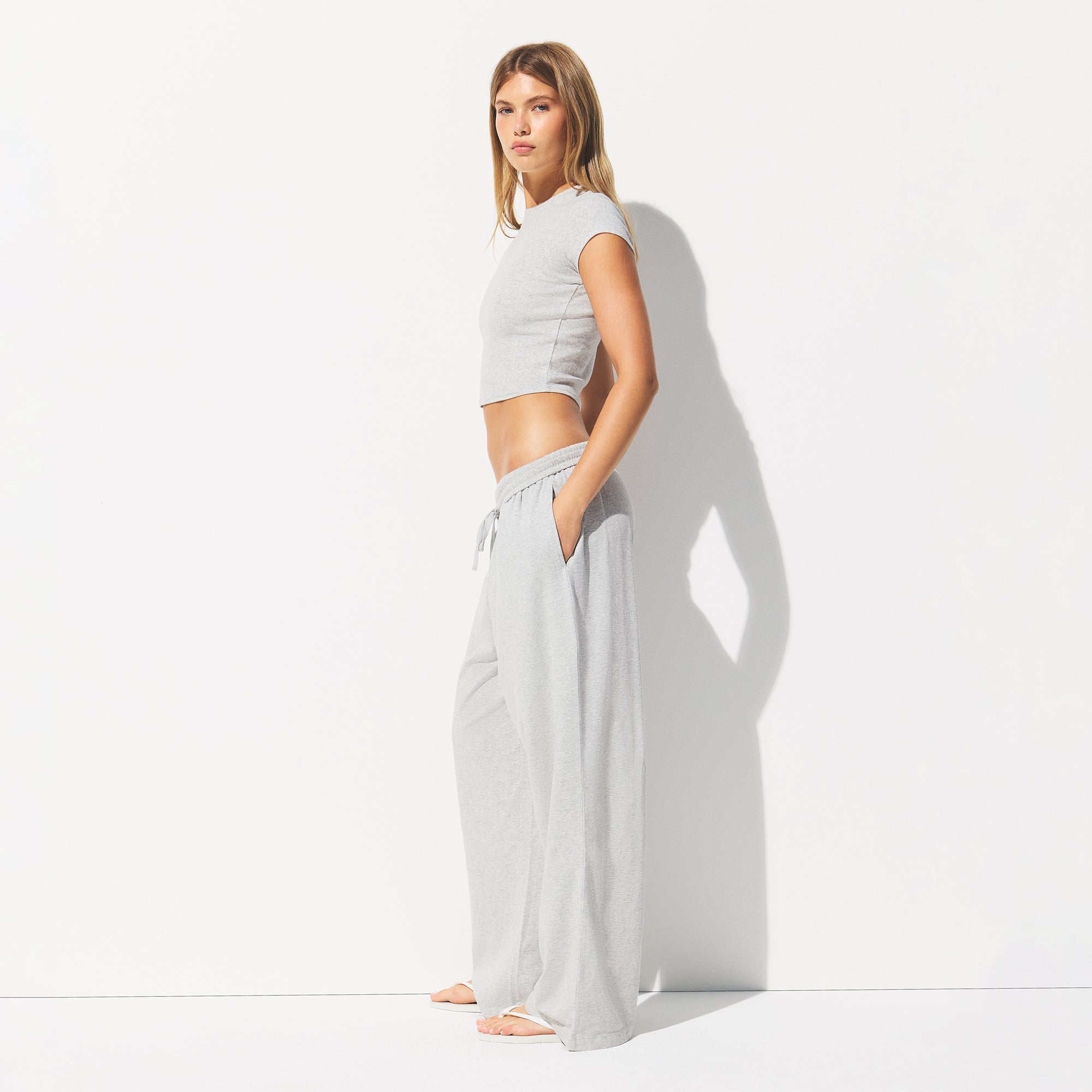 cotton jersey wide leg pant cotton jersey wide leg pant