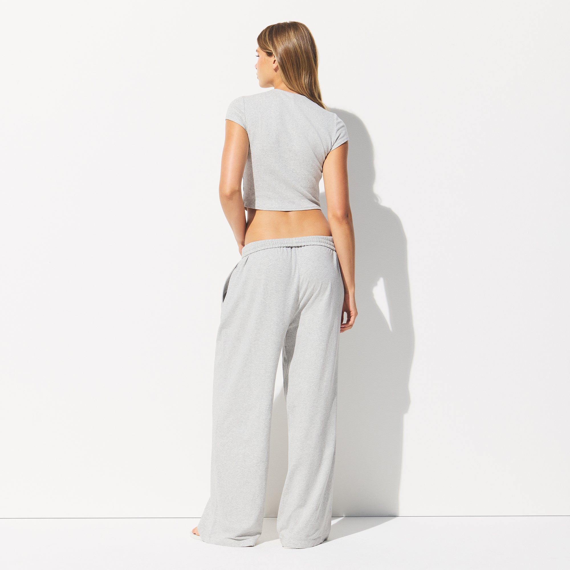 cotton jersey wide leg pant cotton jersey wide leg pant