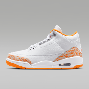 air jordan 3 retro "white and orange peel" Женская обувь