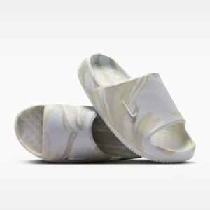 Витрина nike calm 2.0 Женские мраморные шлепанцы