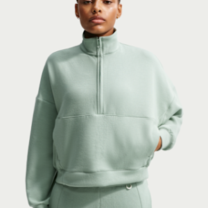 nike 24.7 impossiblysoft Женский оверсайз топ с молнией 1/2 dri fit