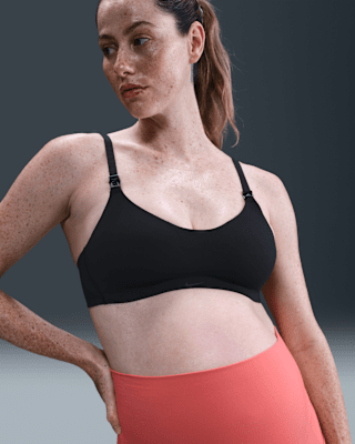 nike (m) alate minimalist Женский спортивный бюстгальтер для кормления с легкой поддержкой и мягкой подкладкой (для беременных) nike (m) alate minimalist Женский спортивный бюстгальтер для кормления с легкой поддержкой и мягкой подкладкой (для беременных)