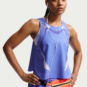 Витрина nike aeroswift Женская укороченная майка для бега dri fit adv