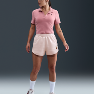 nikecourt heritage Женские флисовые теннисные шорты со средней посадкой