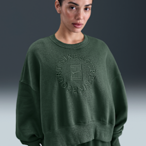 nikecourt heritage phoenix fleece Женский большой свитшот с круглым вырезом