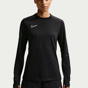 nike academy Женская футбольная футболка dri fit с круглым вырезом и длинными рукавами