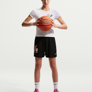 nike essential Женские баскетбольные шорты dri fit 4 дюйма