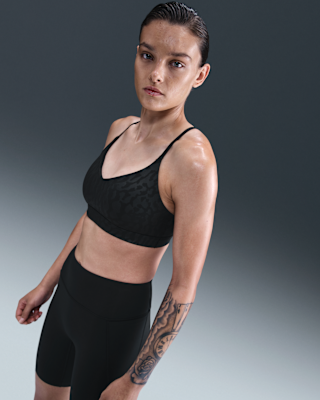 nike indy Женский регулируемый спортивный бюстгальтер с мягкой подкладкой и принтом nike indy Женский регулируемый спортивный бюстгальтер с мягкой подкладкой и принтом