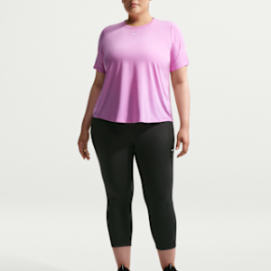 Home nike one Женские укороченные леггинсы с высокой талией (большие размеры)