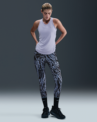 nike swift Женские беговые леггинсы с высокой талией 7/8 и принтом nike swift Женские беговые леггинсы с высокой талией 7/8 и принтом