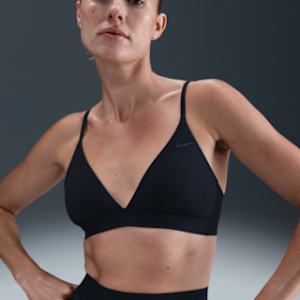 nike form Женский спортивный бюстгальтер с треугольными чашками без подкладок и легкой поддержкой