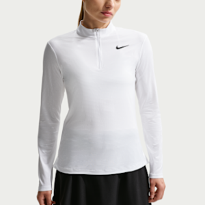 nike victory Женская футболка для гольфа с молнией 1/4 dri fit