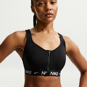 nike indy high support Женский спортивный бюстгальтер с мягкой подкладкой и молнией спереди