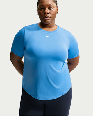 nike one classic Женский топ с короткими рукавами dri fit (большие размеры) nike one classic Женский топ с короткими рукавами dri fit (большие размеры)