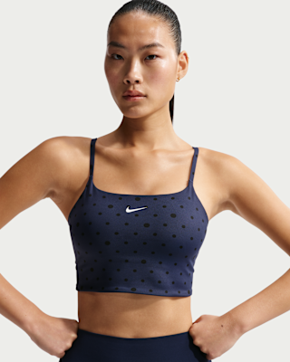 nike one Женский спортивный бюстгальтер с мягкой подкладкой и принтом nike one Женский спортивный бюстгальтер с мягкой подкладкой и принтом