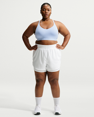 nike dri fit one Женские шорты 2 в 1 с высокой талией шириной 3 дюйма (большие размеры) nike dri fit one Женские шорты 2 в 1 с высокой талией шириной 3 дюйма (большие размеры)