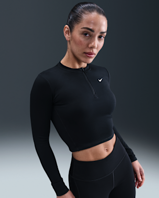 nike one Женский средний слой dri fit с молнией 1/2 nike one Женский средний слой dri fit с молнией 1/2