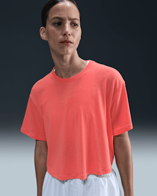 nike one relaxed Женский укороченный топ с короткими рукавами dri fit nike one relaxed Женский укороченный топ с короткими рукавами dri fit