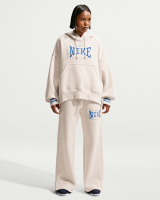 nike sportswear phoenix fleece Женские широкие брюки с высокой талией nike sportswear phoenix fleece Женские широкие брюки с высокой талией