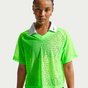 nike sportswear Женский свободный кружевной топ поло из джерси